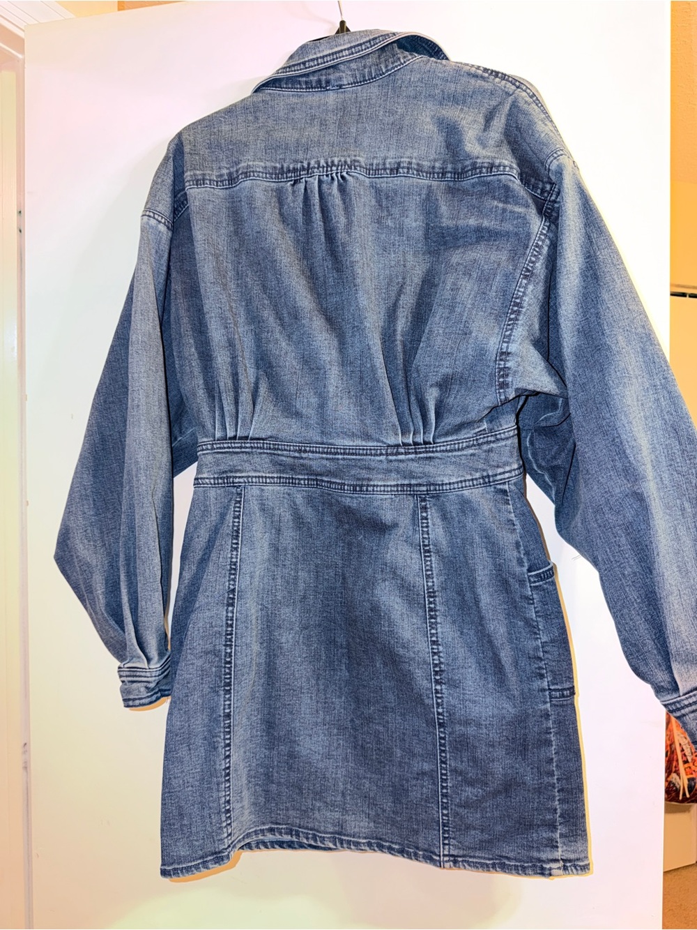 Free People Denim Mini Dress – Like New - Picture 4 of 4